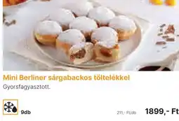 Family Frost Mini Berliner sárgabackos töltelékkel ajánlat