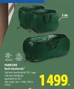 Lidl Parkside Kerti tárolószák ajánlat