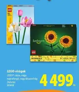 Lidl LEGO virágok ajánlat