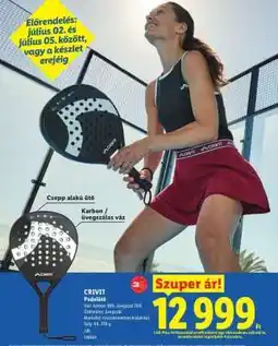 Lidl CRIVIT Padelütő ajánlat