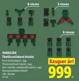 Lidl PARKSIDE Tömlőcsatlakozó készlet ajánlat