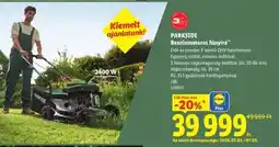 Lidl PARKSIDE Benzinmotoros fűnyíró ajánlat