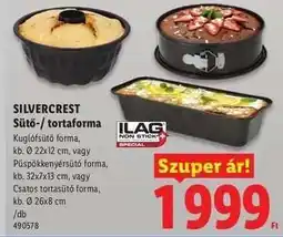 Lidl SILVERCREST Sütő-/tortaforma ajánlat