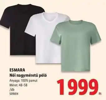Lidl ESMARA ajánlat