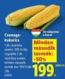 Lidl Csemege-kukorica ajánlat
