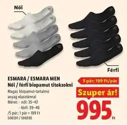 Lidl ESMARA / ESMARA MEN ajánlat