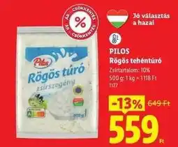Lidl PILOS Rögös tehéntúró ajánlat