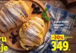Lidl Kakaós töltött croissant ajánlat