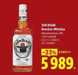 Lidl JIM BEAM Bourbon whiskey ajánlat