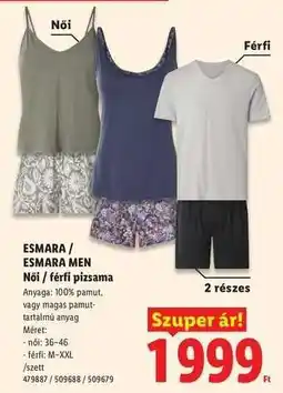 Lidl ESMARA / ESMARA MEN ajánlat