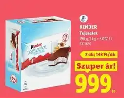 Lidl KINDER Tejszelet ajánlat