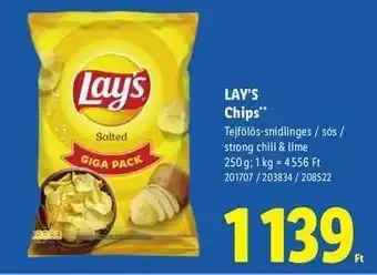 Lidl LAY’S Chips ajánlat