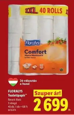 Lidl FLORALYS Toalettpapír ajánlat