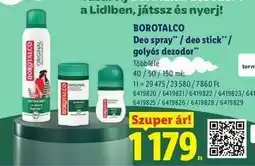 Lidl BOROTALCO ajánlat