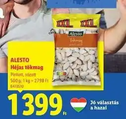 Lidl Alesto Héjas tökmag ajánlat