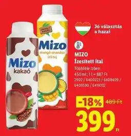 Lidl MIZO Ízesített ital ajánlat