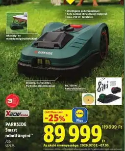 Lidl Parkside Smart robotfűnyíró ajánlat