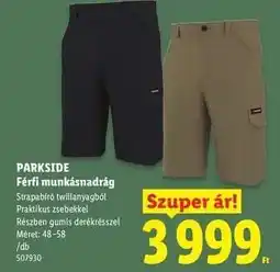 Lidl PARKSIDE Férfi munkásnadrág ajánlat