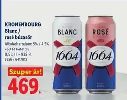 Lidl Kronenbourg Blanc / rosé búzasör ajánlat