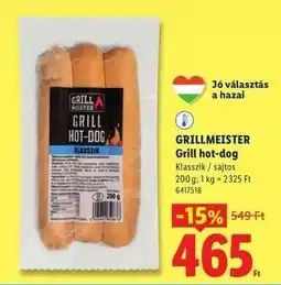 Lidl GRILLMEISTER Grill hot-dog ajánlat