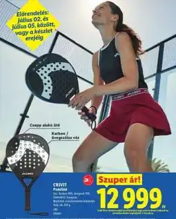 Lidl CRIVIT Padelütő ajánlat