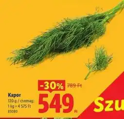 Lidl Kapor ajánlat