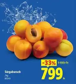 Lidl Sárgabarack ajánlat