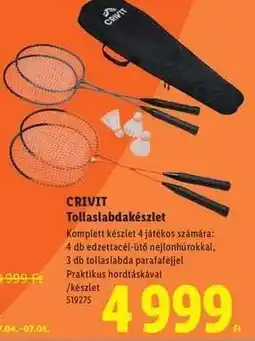 Lidl CRIVIT Tollaslabdakészlet ajánlat