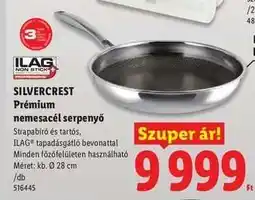 Lidl SILVERCREST Prémium nemesacél serpenyő ajánlat