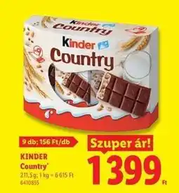 Lidl Kinder Country ajánlat