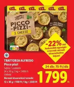 Lidl TRATTORIA ALFREDO Picco Pizzi ajánlat