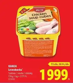 Lidl KANIA Leveskocka ajánlat