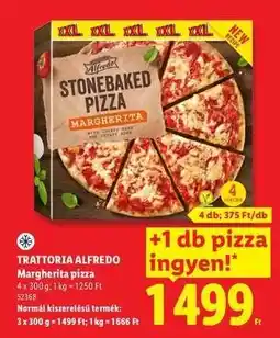 Lidl TRATTORIA ALFREDO Margherita pizza ajánlat
