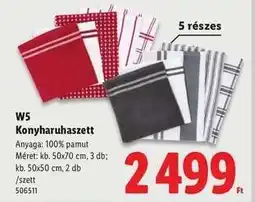 Lidl W5 Konyharuhaszett ajánlat