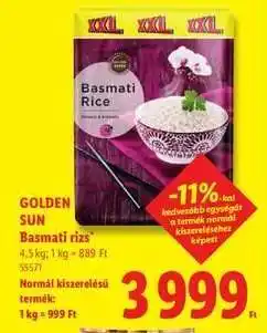 Lidl GOLDEN SUN ajánlat