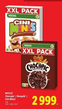 Lidl NESTLÉ Chocapic / Nesquik / Cini Minis ajánlat