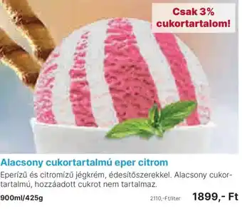 Alacsony cukortartalmú eper citrom
