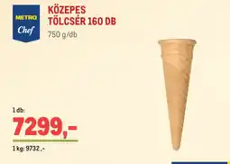 Metro Közepes tölcsér 160 db ajánlat