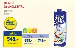 Metro Hey-ho gyümölcsital többféle ajánlat
