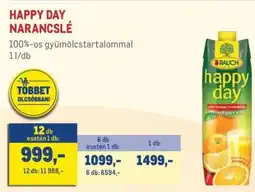 Metro Happy day narancslé ajánlat