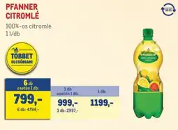 Metro Pfanner citromlé ajánlat