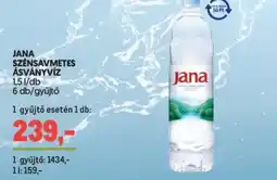 Metro Jana szénsavmetes ásványvíz ajánlat