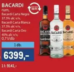 Metro BACARDI rum ajánlat