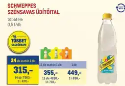 Metro Schweppes szénsavas üdítőital ajánlat