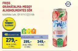 Metro Friss gránátalma-meggy alkoholmentes sör ajánlat