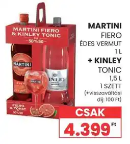 Spar MARTINI FIERO & KINLEY TONIC ajánlat