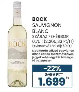 Spar BOCK Sauvignon Blanc ajánlat