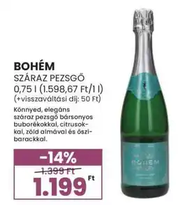 Spar BOHÉM SZÁRAZ PEZSGŐ ajánlat