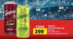Interspar Soproni sörkülönlegesség dobozos ajánlat