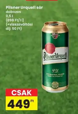 Interspar Pilsner Urquell sör ajánlat